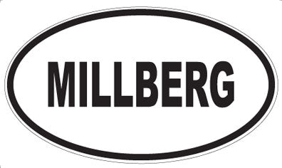 MILLBERG - Oval Sticker