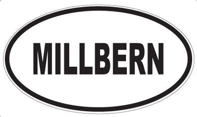 MILLBERN - Oval Magnet