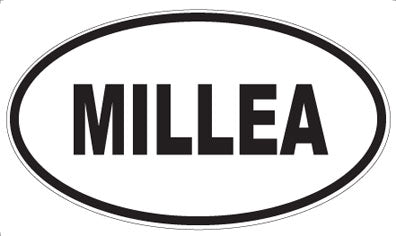 MILLEA - Oval Sticker