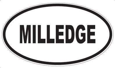 MILLEDGE - Oval Sticker