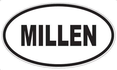 MILLEN - Oval Sticker