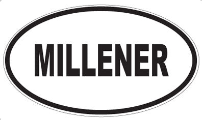 MILLENER - Oval Sticker