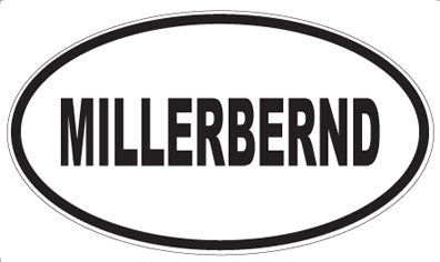 MILLERBERND - Oval Sticker