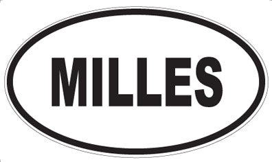 MILLES - Oval Magnet
