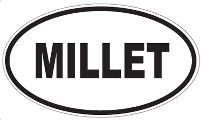 MILLET - Oval Sticker