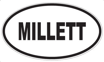 MILLETT - Oval Sticker