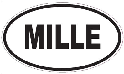 MILLE - Oval Magnet