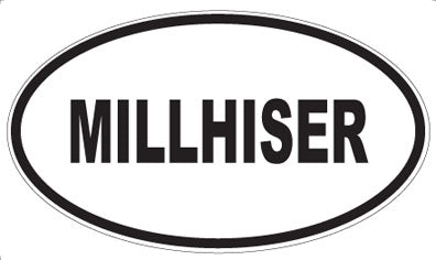 MILLHISER - Oval Sticker