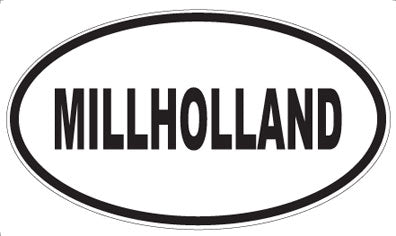 MILLHOLLAND - Oval Sticker