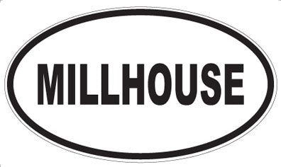 MILLHOUSE - Oval Magnet
