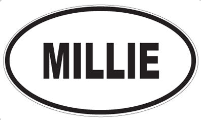 MILLIE - Oval Sticker