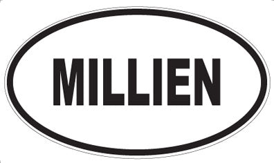 MILLIEN - Oval Magnet