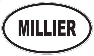 MILLIER - Oval Magnet