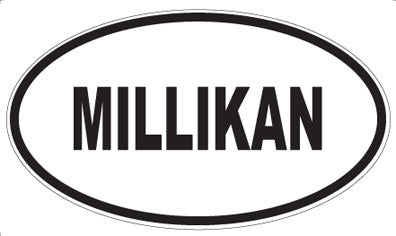 MILLIKAN - Oval Sticker
