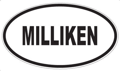 MILLIKEN - Oval Sticker