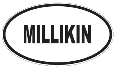 MILLIKIN - Oval Sticker