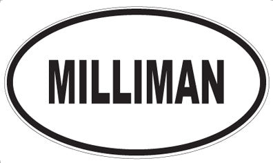 MILLIMAN - Oval Sticker
