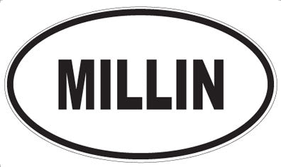 MILLIN - Oval Sticker