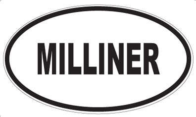 MILLINER - Oval Sticker