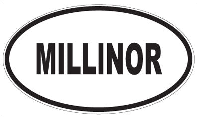 MILLINOR - Oval Sticker