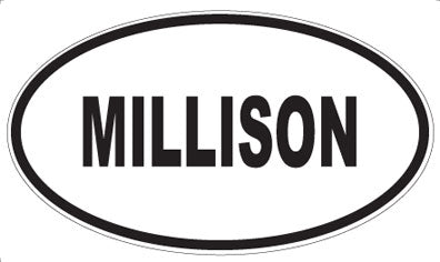 MILLISON - Oval Sticker