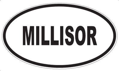 MILLISOR - Oval Sticker