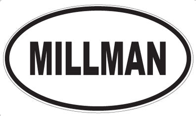 MILLMAN - Oval Sticker