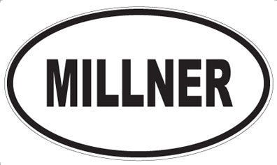 MILLNER - Oval Sticker