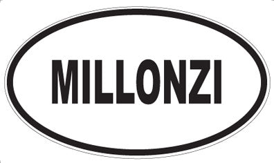 MILLONZI - Oval Sticker
