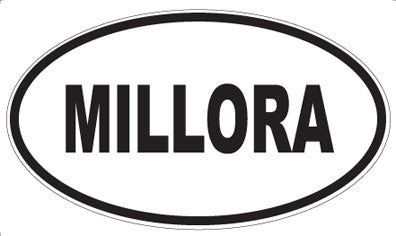 MILLORA - Oval Sticker