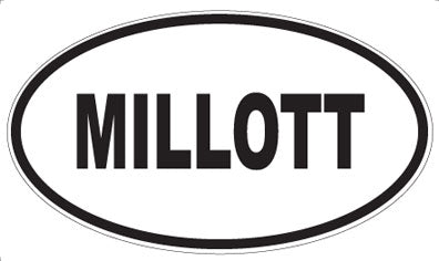 MILLOTT - Oval Sticker