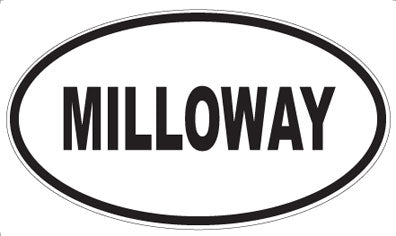 MILLOWAY - Oval Sticker