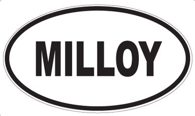 MILLOY - Oval Sticker