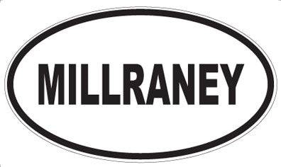 MILLRANEY - Oval Sticker