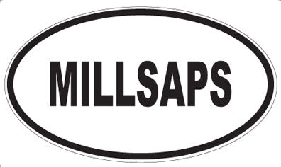 MILLSAPS - Oval Sticker