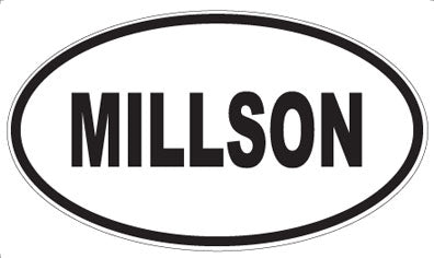 MILLSON - Oval Sticker