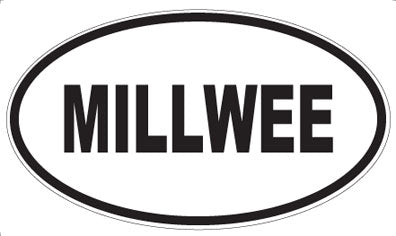 MILLWEE - Oval Magnet