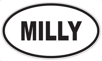 MILLY - Oval Sticker