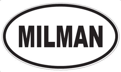 MILMAN - Oval Sticker