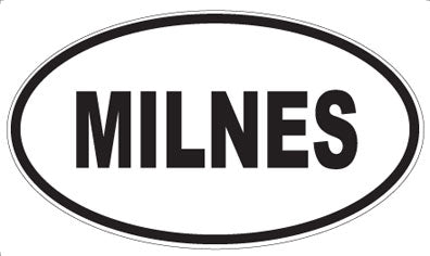 MILNES - Oval Sticker