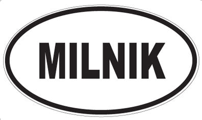 MILNIK - Oval Sticker