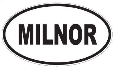 MILNOR - Oval Sticker