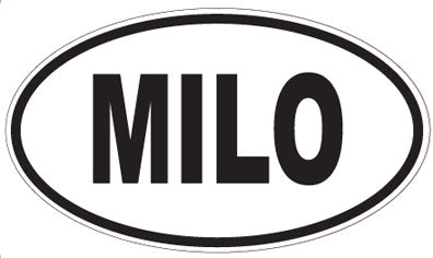 MILO - Oval Sticker