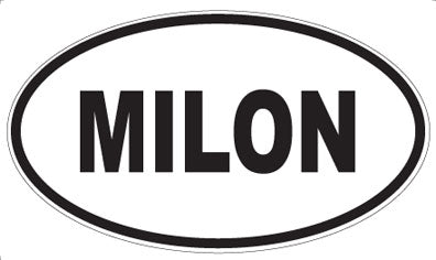 MILON - Oval Sticker
