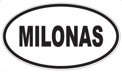 MILONAS - Oval Sticker
