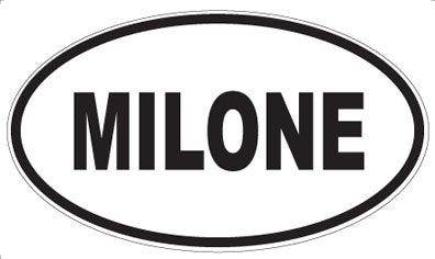 MILONE - Oval Sticker