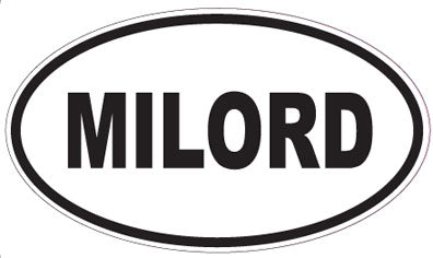 MILORD - Oval Sticker