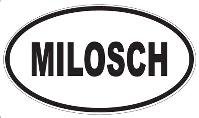 MILOSCH - Oval Sticker