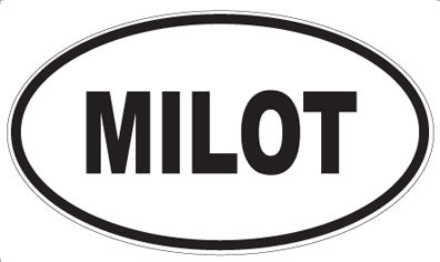 MILOT - Oval Sticker