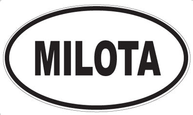 MILOTA - Oval Sticker
